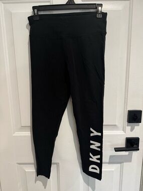 Dkny Black Logo Side-Leggings